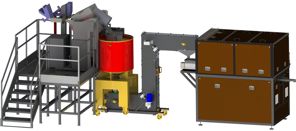 T-Grains™ was designed with the purpose of producing flawless grains intended for ingot casting, and can be combined with other machines, according to each operator's specific needs.