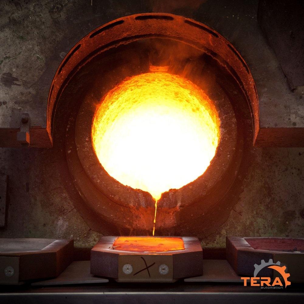 Melting furnace - Molten metal pouring